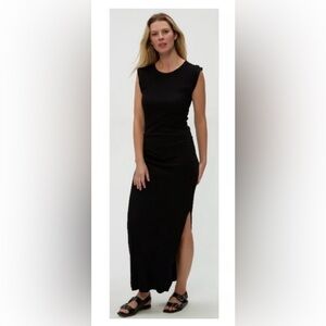 Michael‎ Stars Black Capped Sleeve Dress